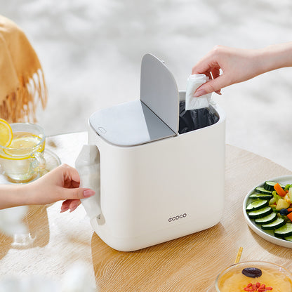 Ecoco Mini Trash Bin with Tissue Dispenser