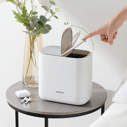 Ecoco Mini Trash Bin with Tissue Dispenser