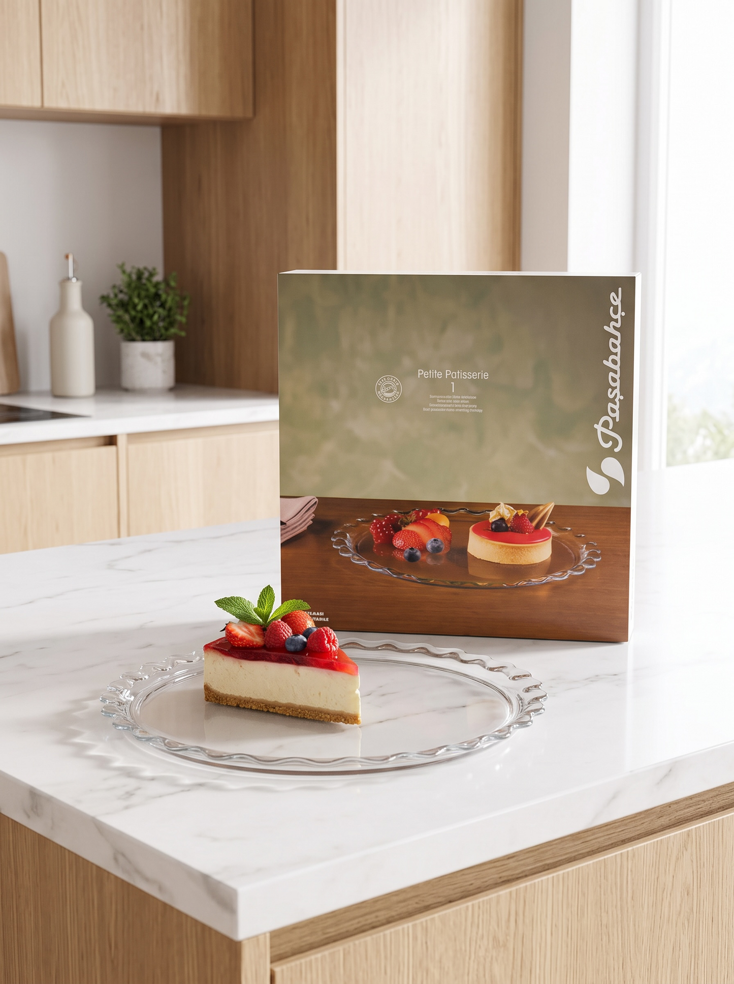 Pasabahce Petite Patisserie Glass Cake Platter