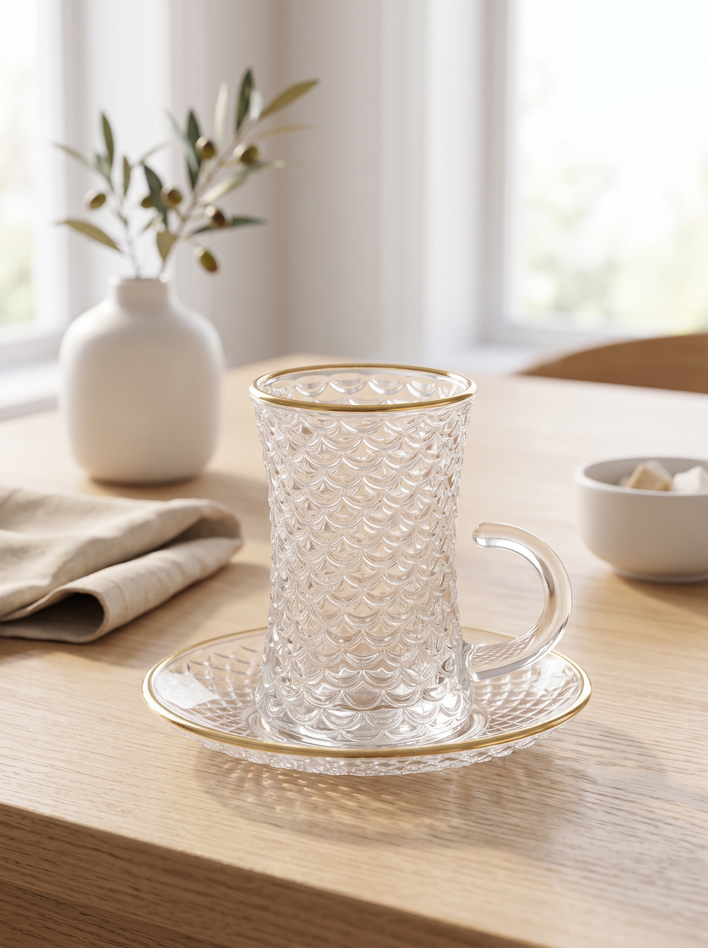 Mermaid Glass Tea Set – 12 Pieces