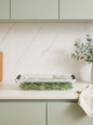 Long Fridge Storage Container with Locking Lid