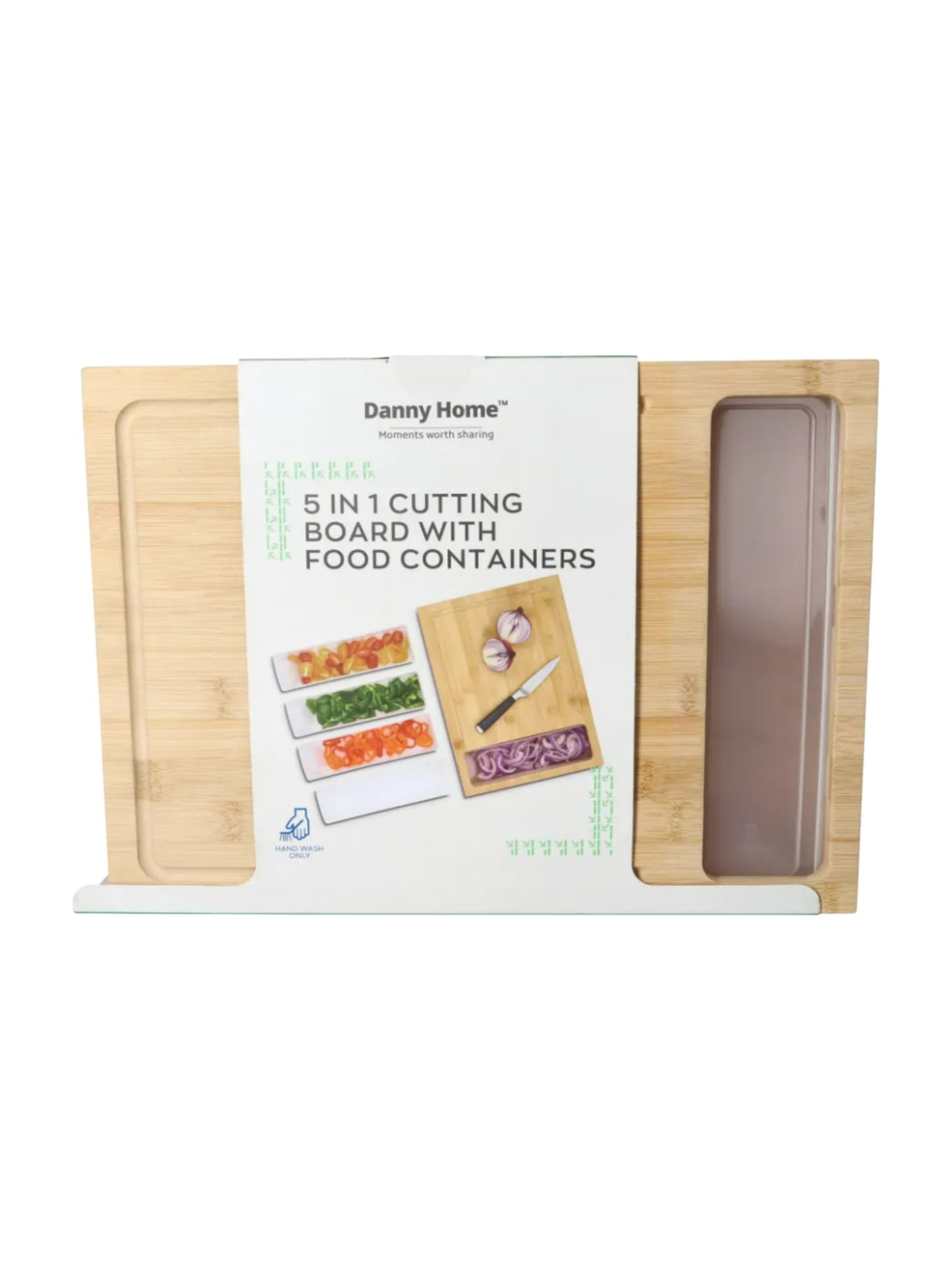 Danny Home Cutting Board wiith Food Containers