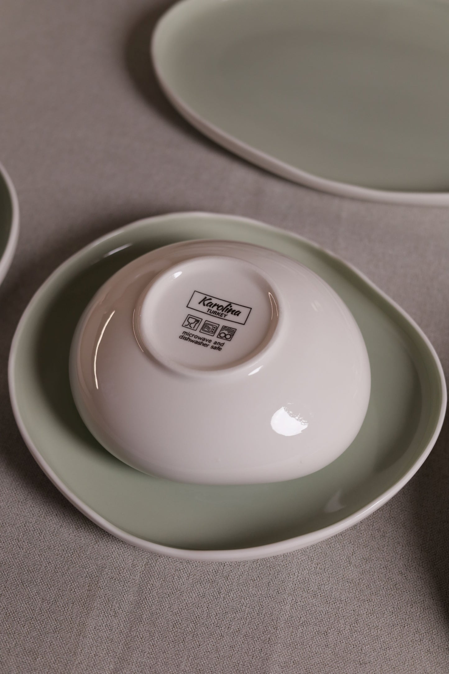 Mushroom Dinner Set – Sage Green