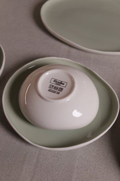 Mushroom Dinner Set – Sage Green