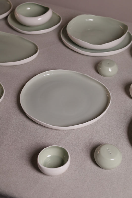 Mushroom Dinner Set – Sage Green