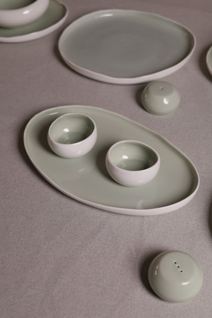 Mushroom Dinner Set – Sage Green