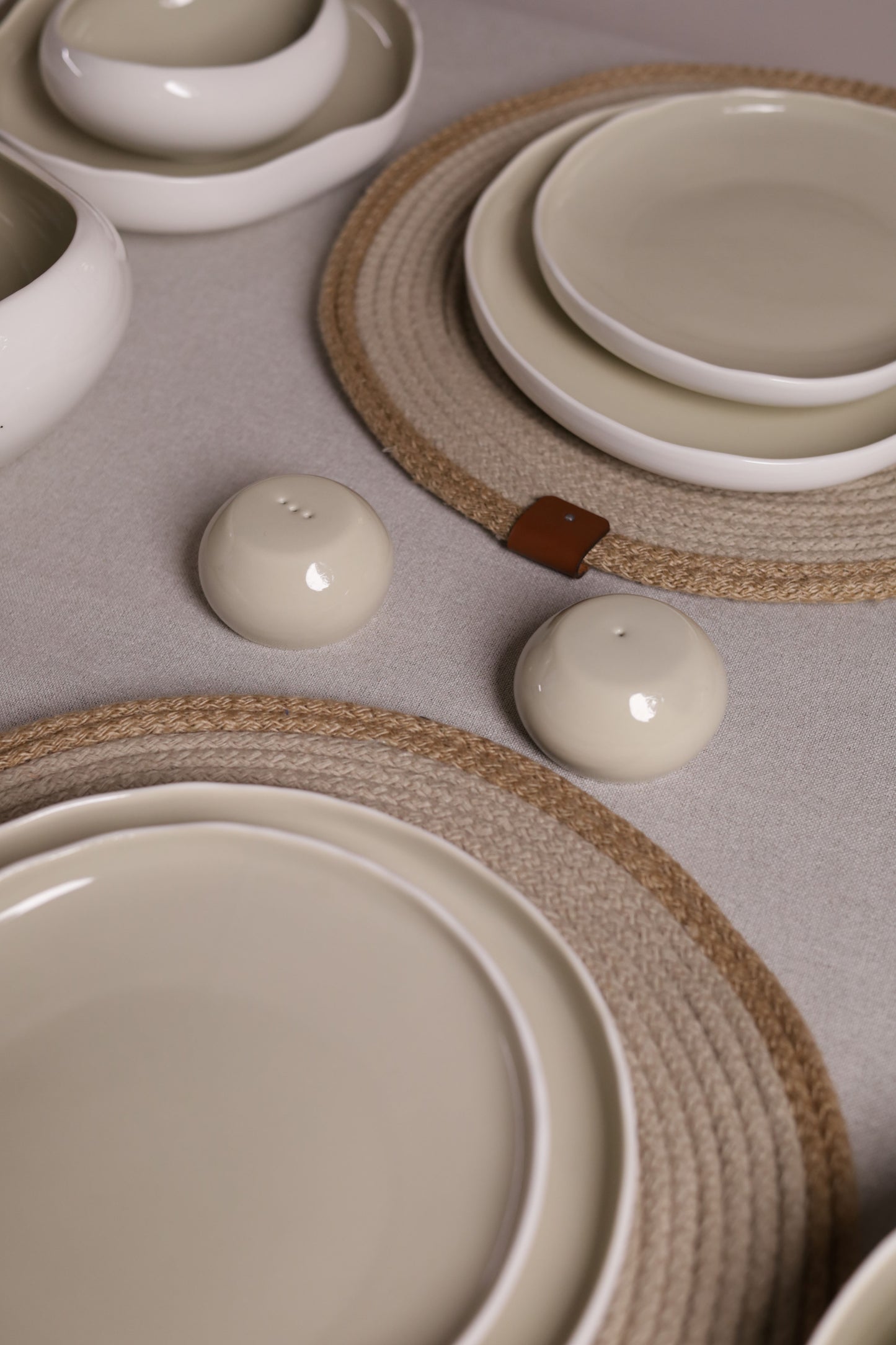 Mushroom Dinner Set – Cream Beige