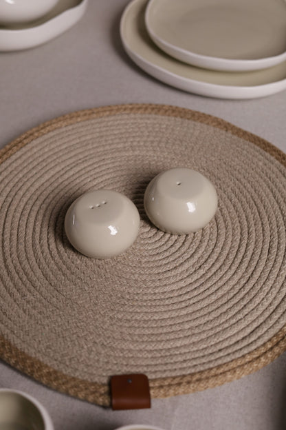 Mushroom Dinner Set – Cream Beige