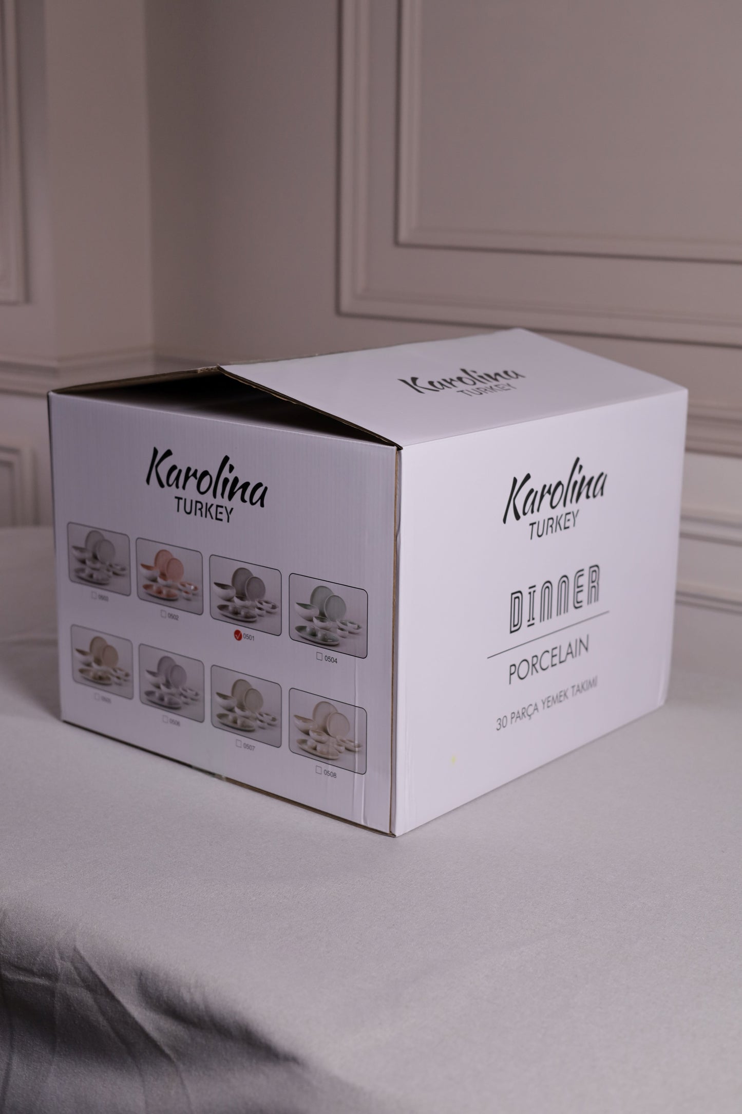 Mushroom Dinner Set – Soft Grey