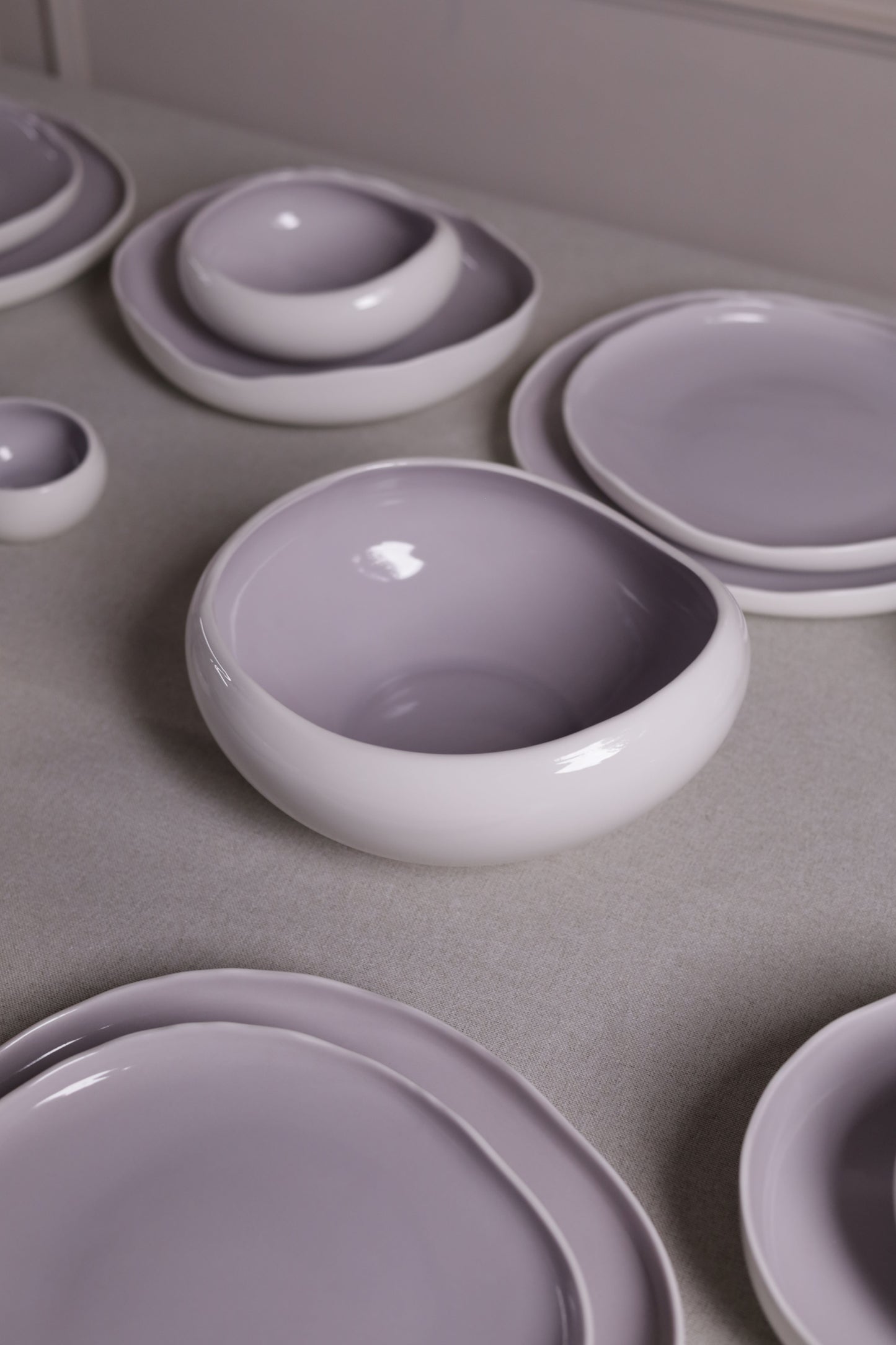 Mushroom Dinner Set – Lavender