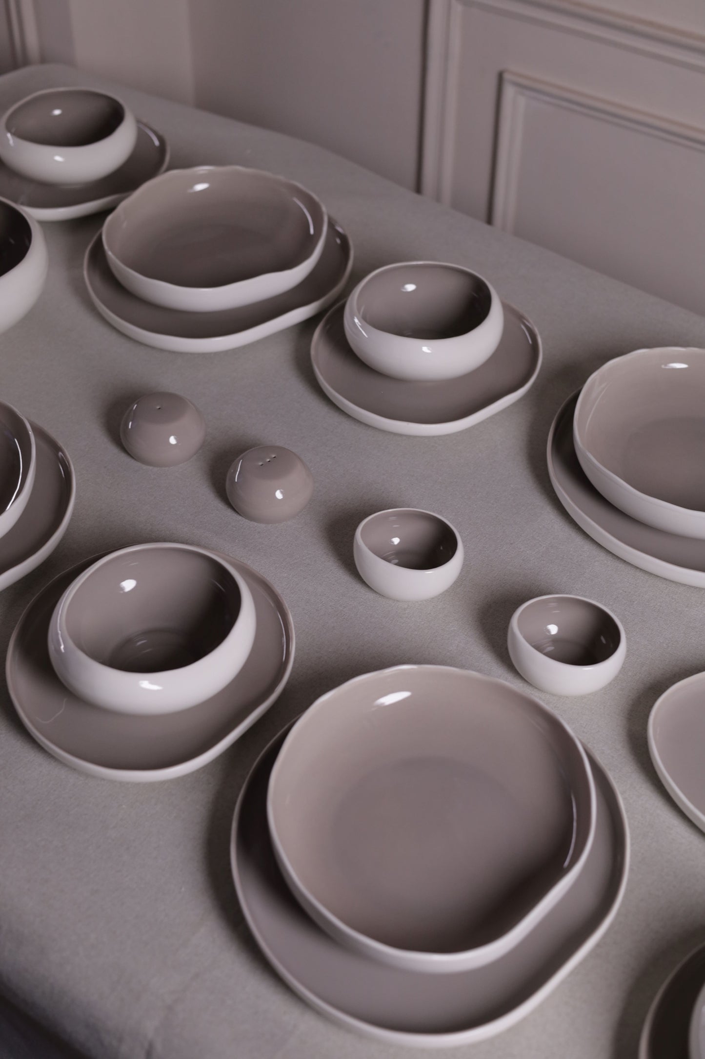 Mushroom Dinner Set – Mocha Brown