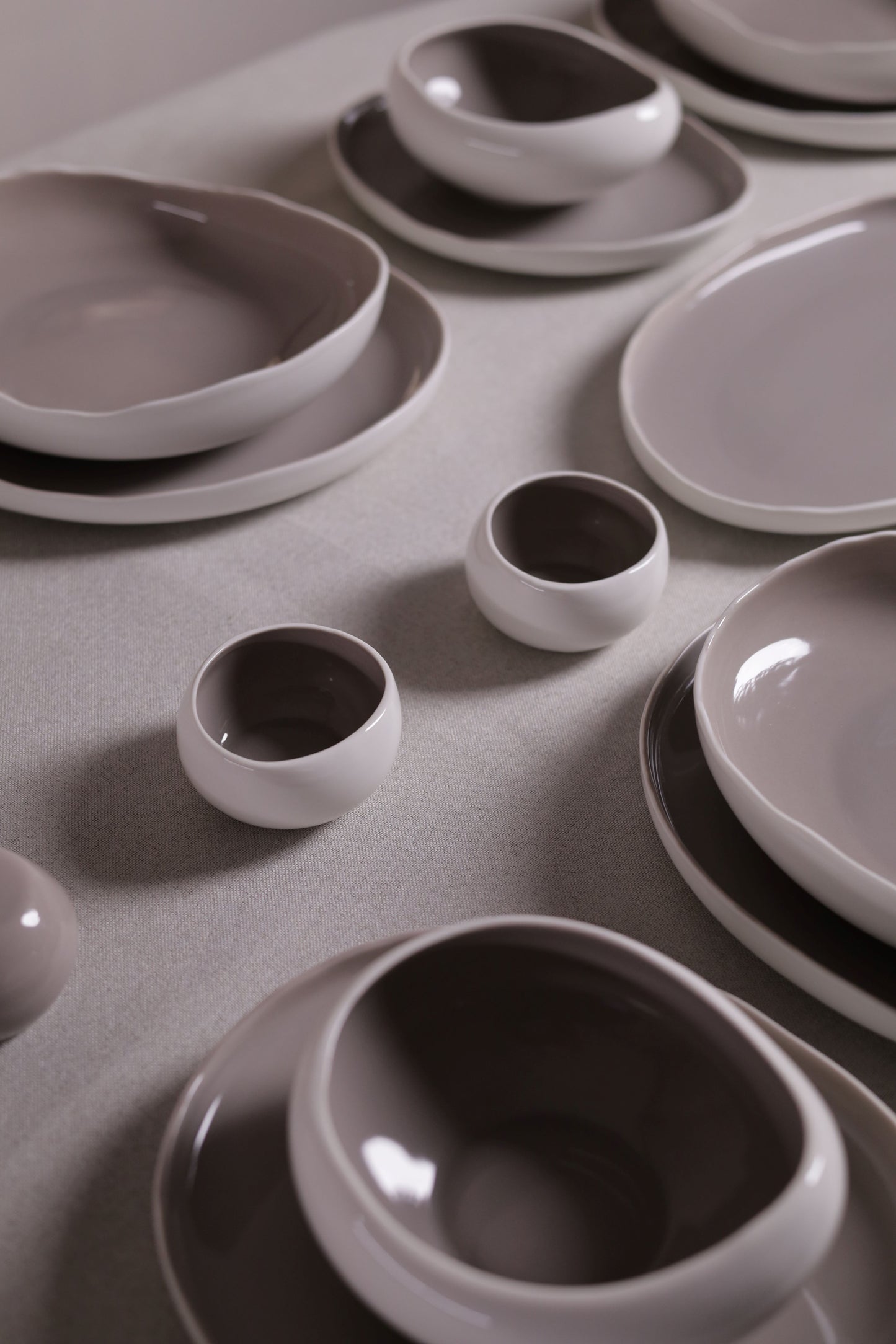 Mushroom Dinner Set – Mocha Brown