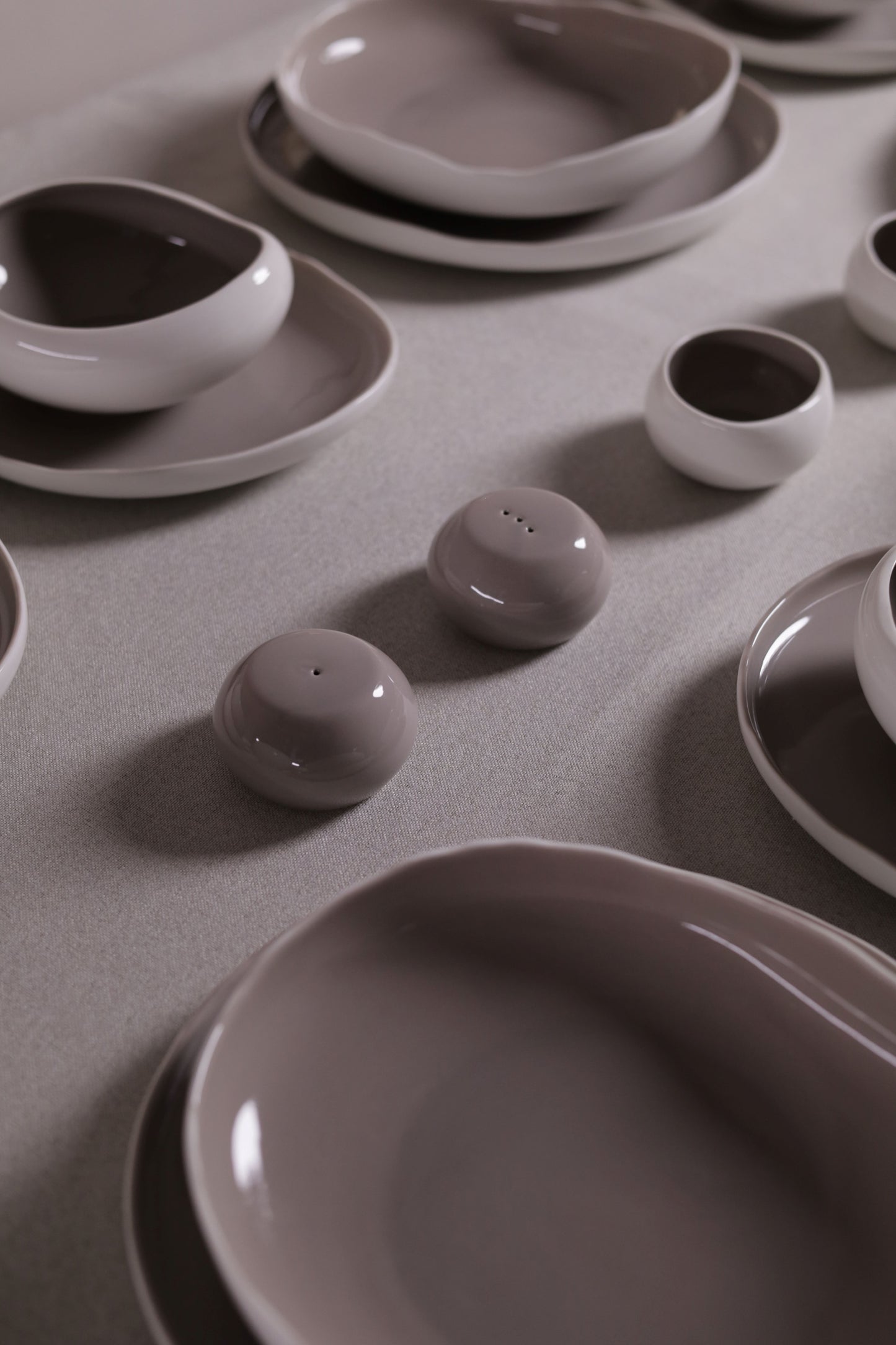 Mushroom Dinner Set – Mocha Brown