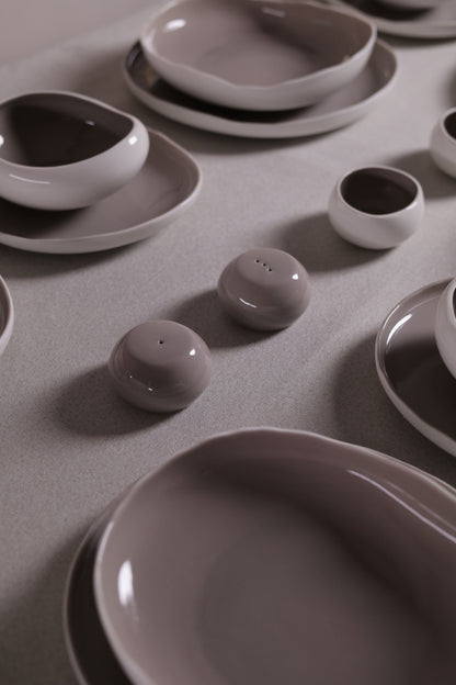 Mushroom Dinner Set – Mocha Brown