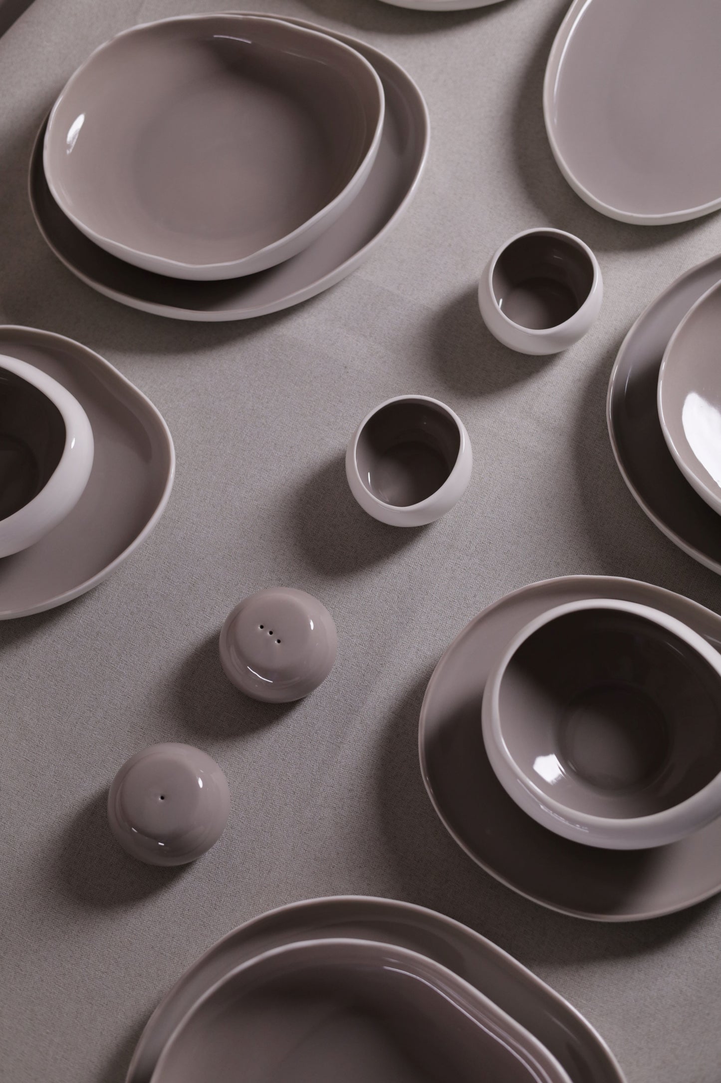 Mushroom Dinner Set – Mocha Brown
