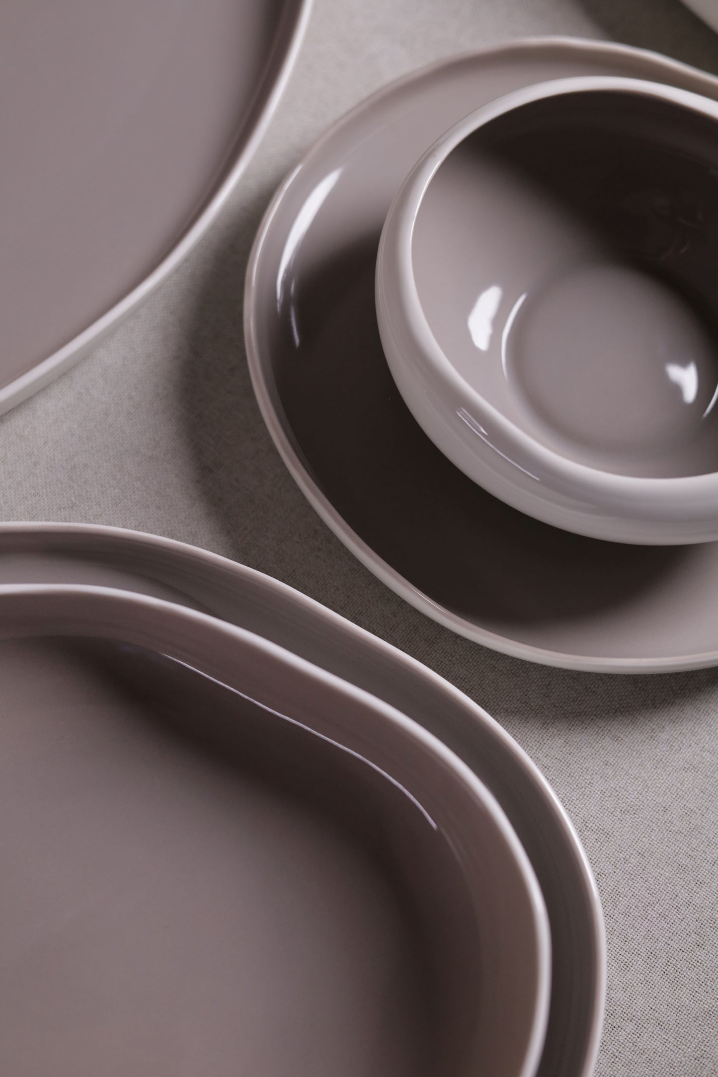 Mushroom Dinner Set – Mocha Brown