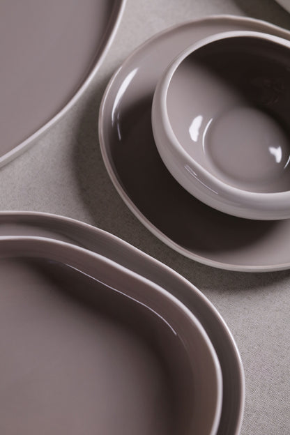 Mushroom Dinner Set – Mocha Brown