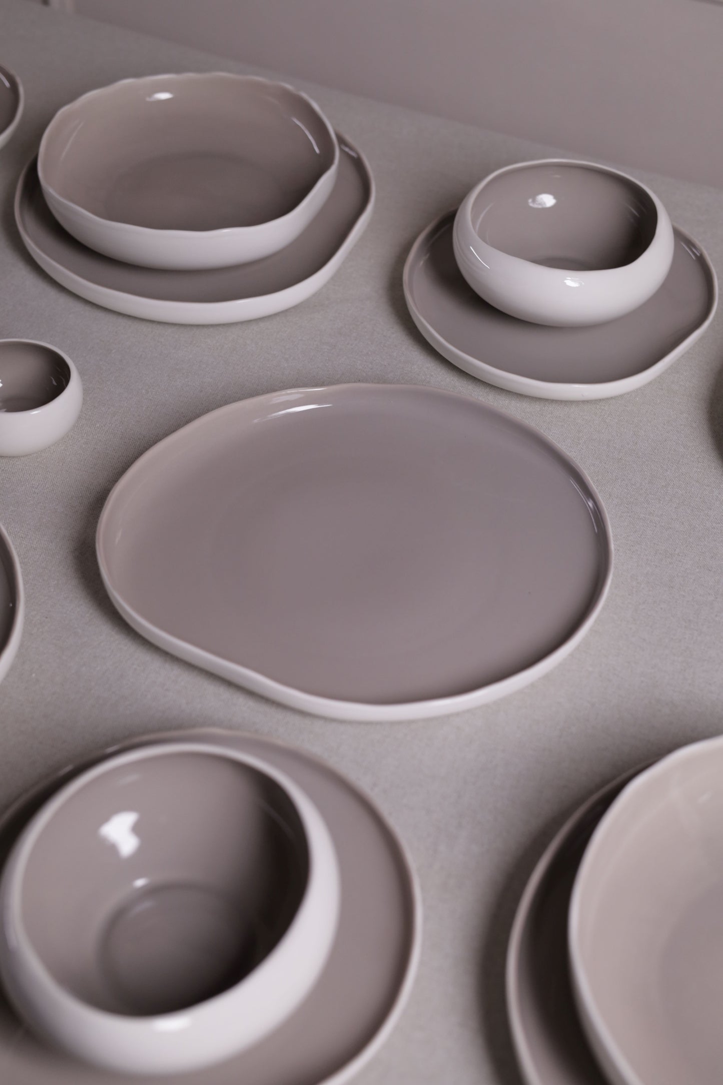 Mushroom Dinner Set – Mocha Brown