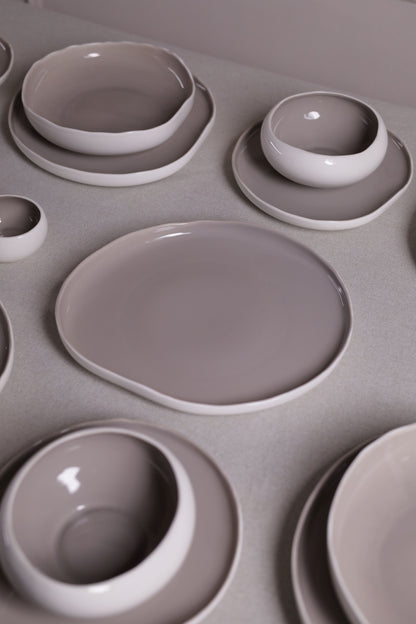 Mushroom Dinner Set – Mocha Brown