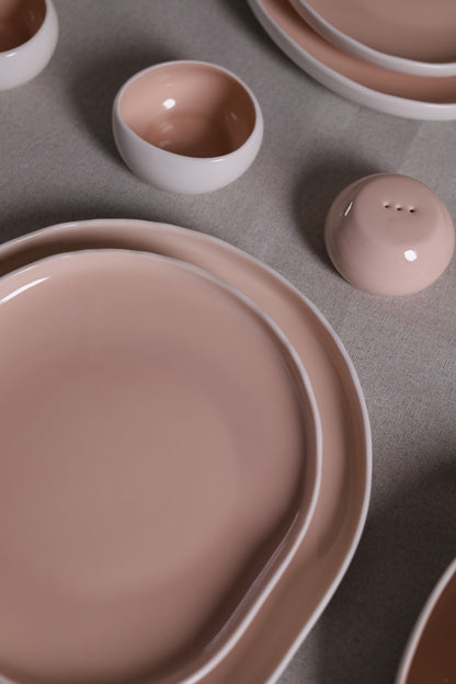 Mushroom Dinner Set – Blush Pink