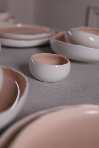 Mushroom Dinner Set – Blush Pink