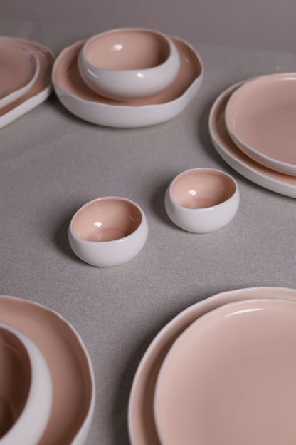 Mushroom Dinner Set – Blush Pink