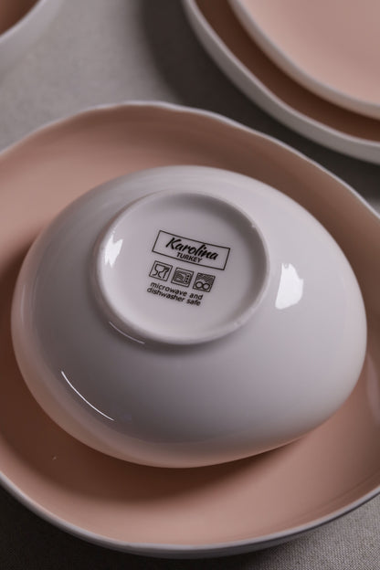 Mushroom Dinner Set – Blush Pink