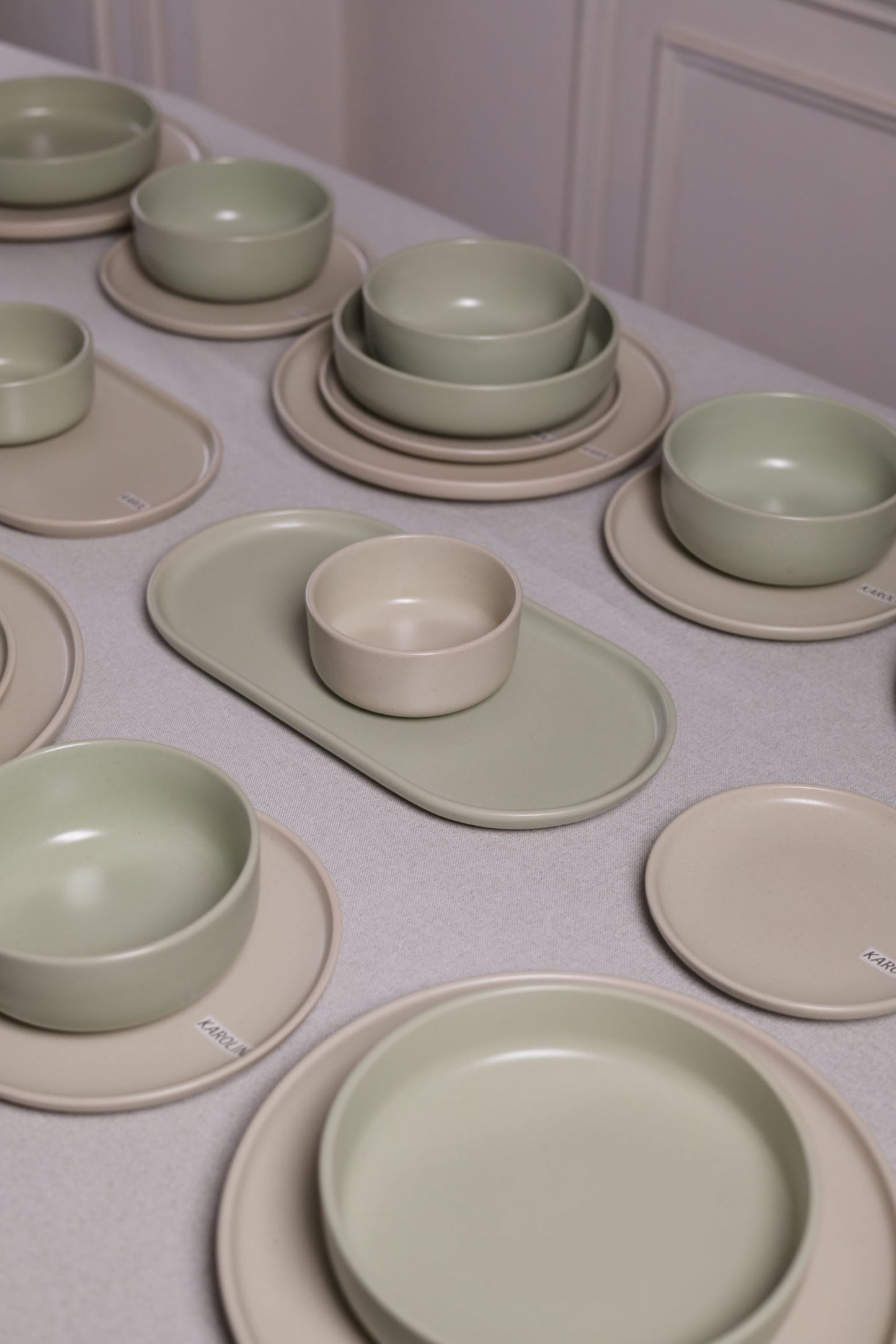 30 Piece Turkish Dinnerware Set (Sage Green)