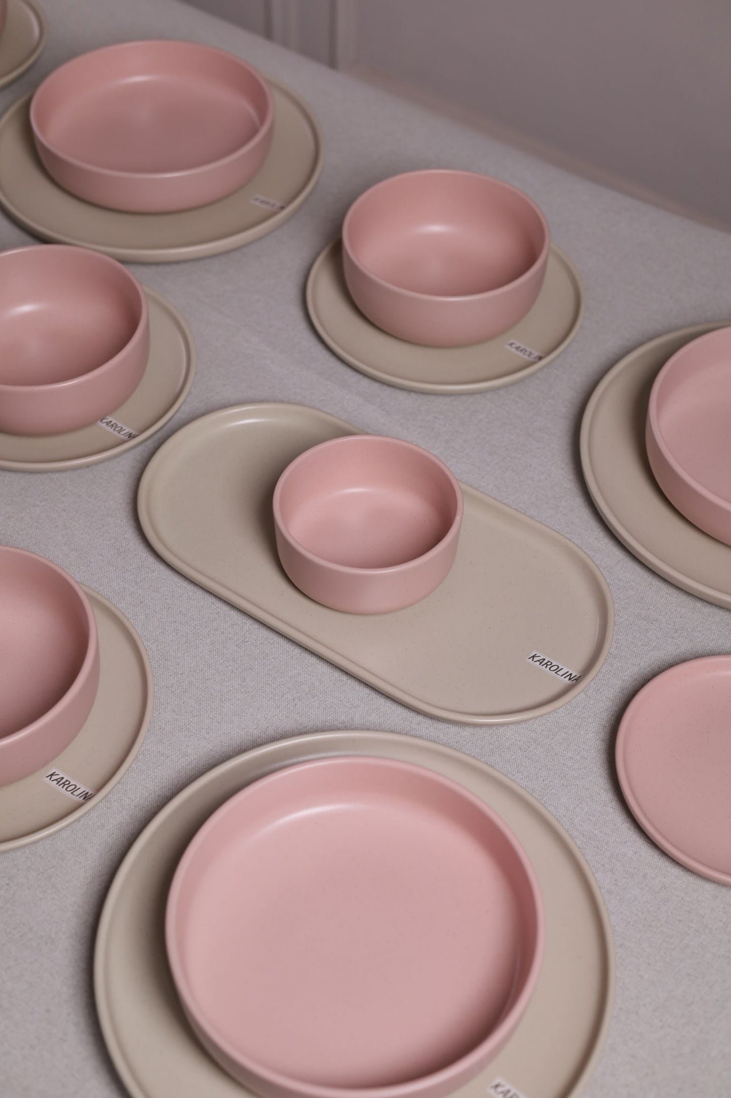30 Piece Turkish Dinnerware Set (Blush Pink)