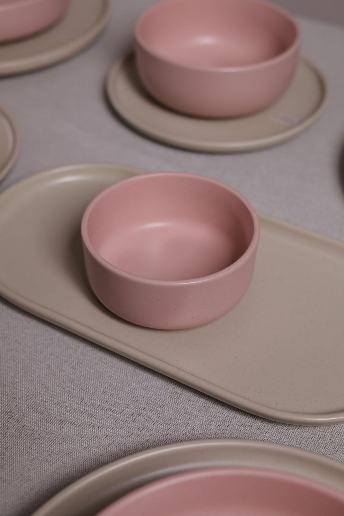 30 Piece Turkish Dinnerware Set (Blush Pink)