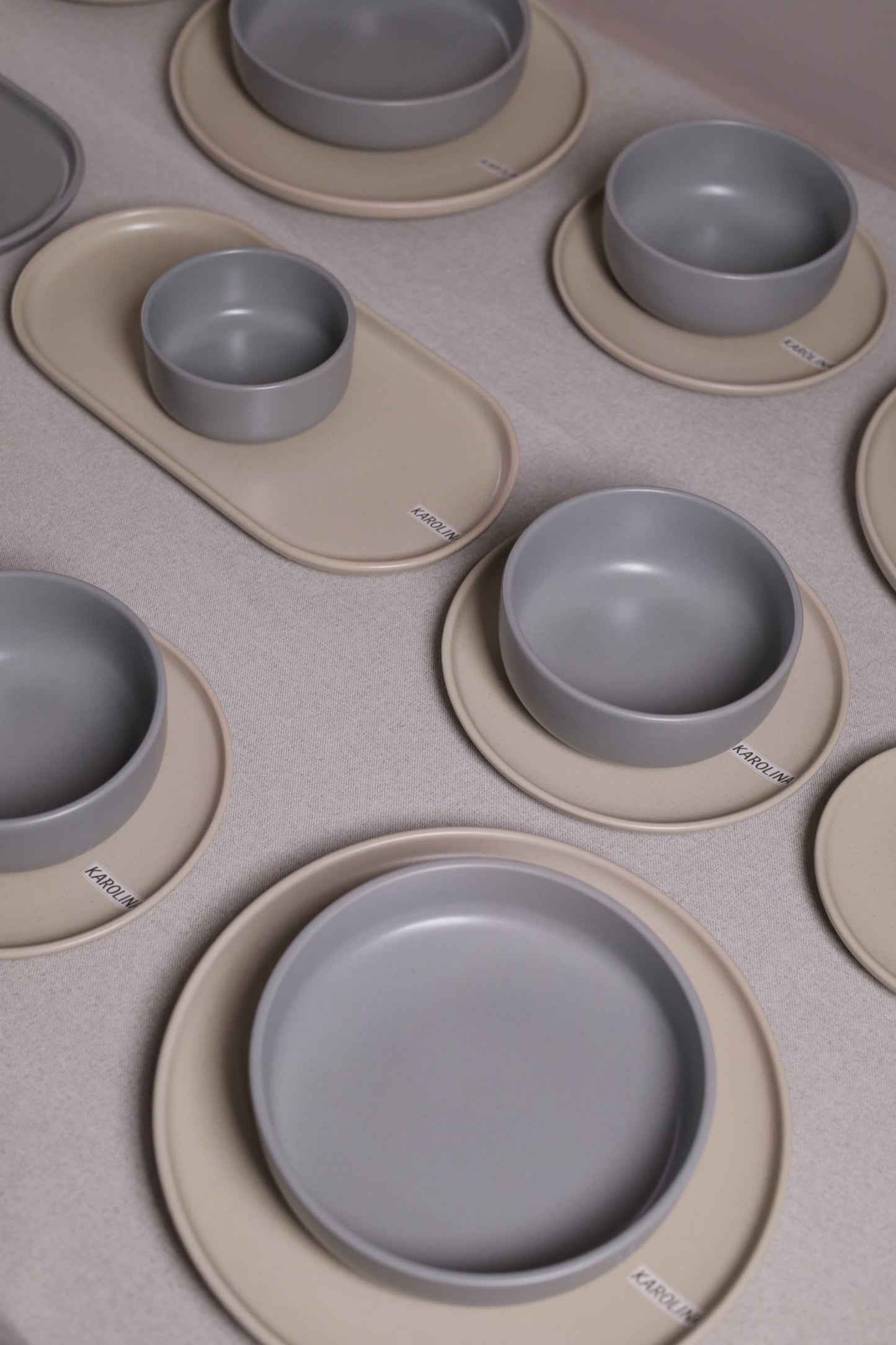 30 Piece Turkish Dinnerware Set (Stone Grey)