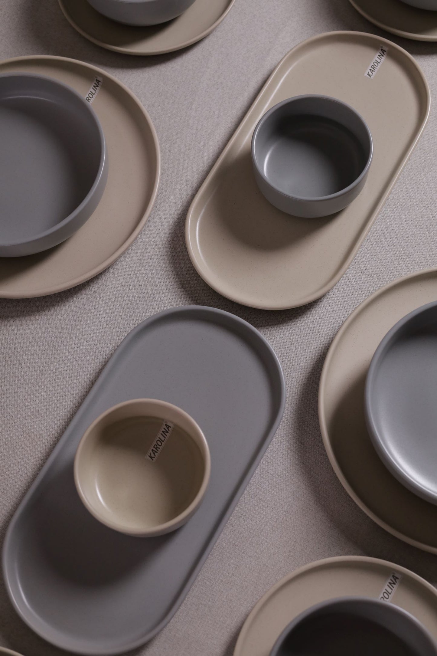 30 Piece Turkish Dinnerware Set (Stone Grey)