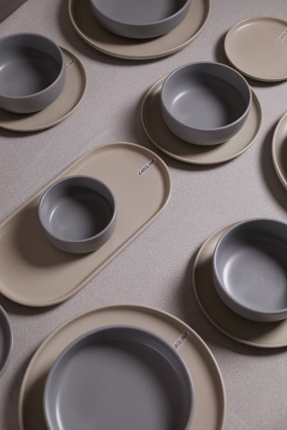 30 Piece Turkish Dinnerware Set (Stone Grey)