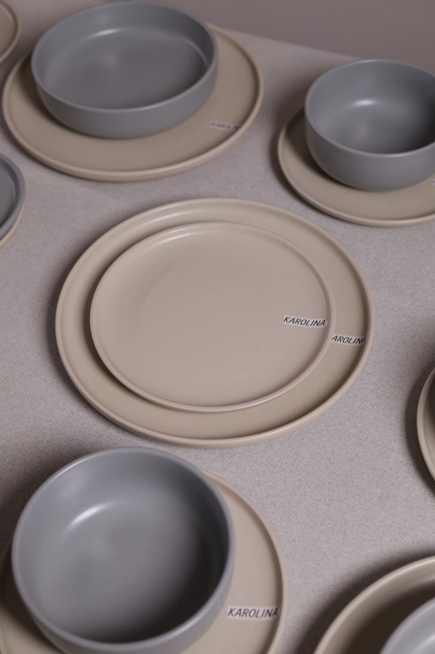 30 Piece Turkish Dinnerware Set (Stone Grey)