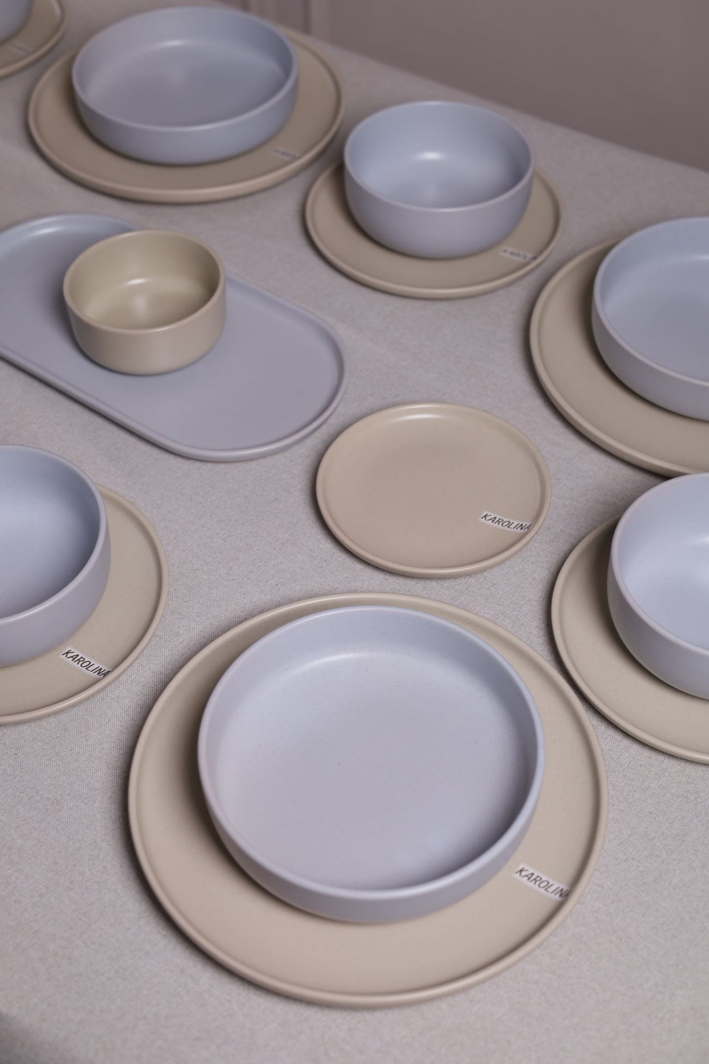 30 Piece Turkish Dinnerware Set (Soft Blue)