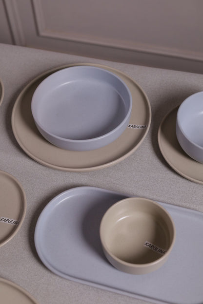 30 Piece Turkish Dinnerware Set (Soft Blue)
