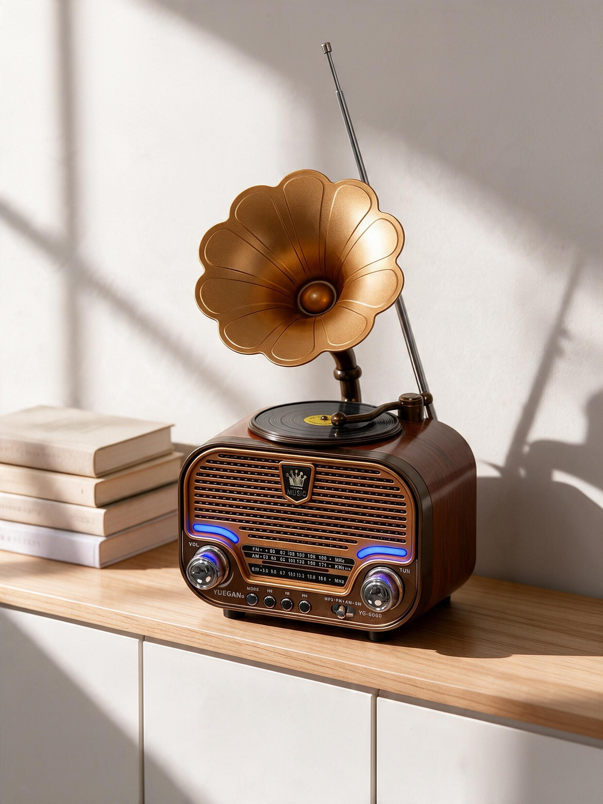 Retro Gramophone Bluetooth Radio