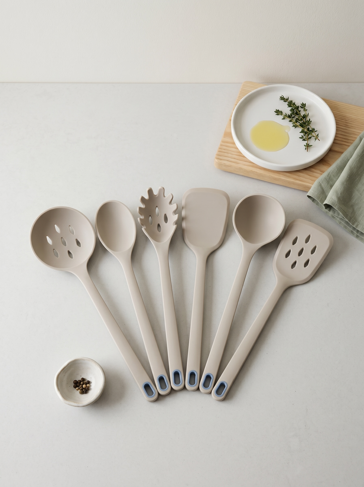 Everyday Cooking Utensils Set (Beige)