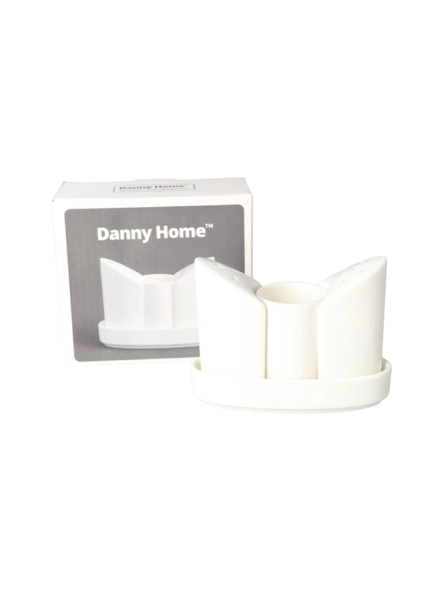 Danny Home Porcelain Salt and Pepper Shaker Set 3pcs