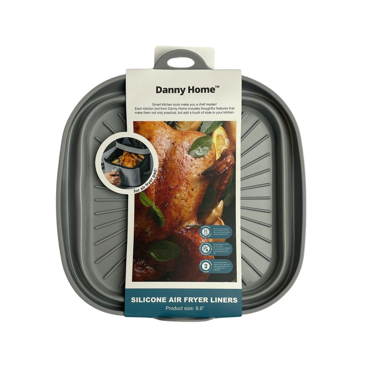 Danny Home Square Silicone Air Fryer Liner