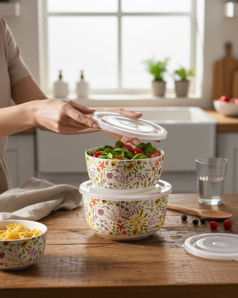 Danny Home Garden Floral Porcelain Set