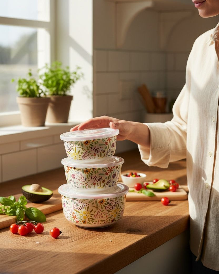 Danny Home Garden Floral Porcelain Set