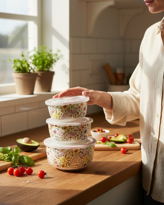 Danny Home Garden Floral Porcelain Set