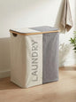 Double Laundry Basket with Lid