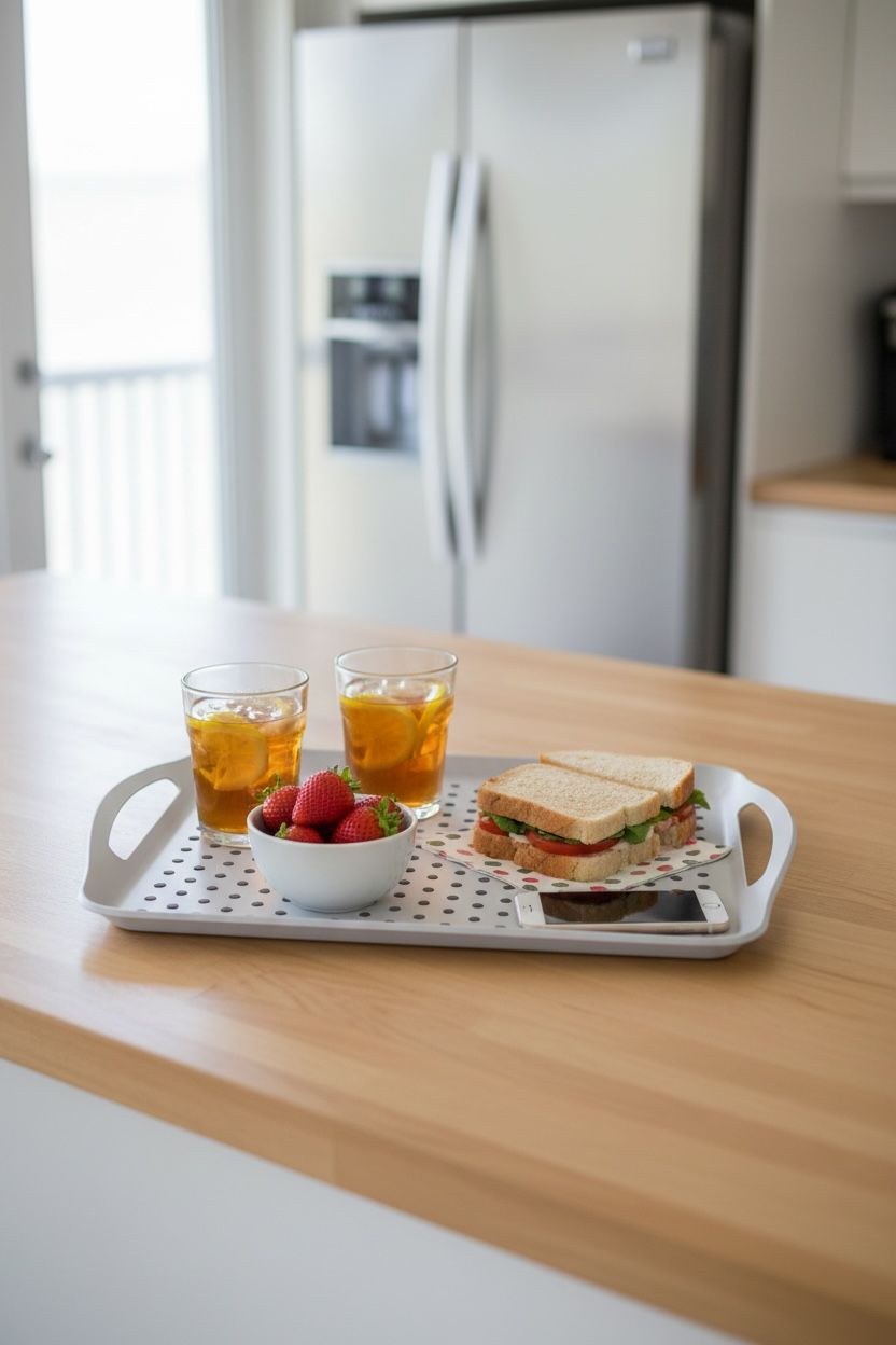 Danny Home Rectangular Non-Slip Serving Tray