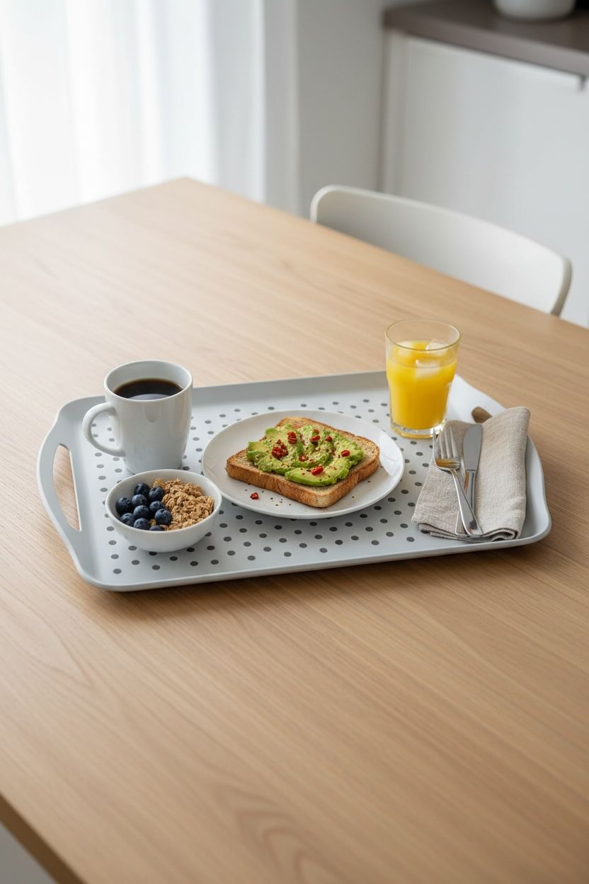 Danny Home Rectangular Non-Slip Serving Tray