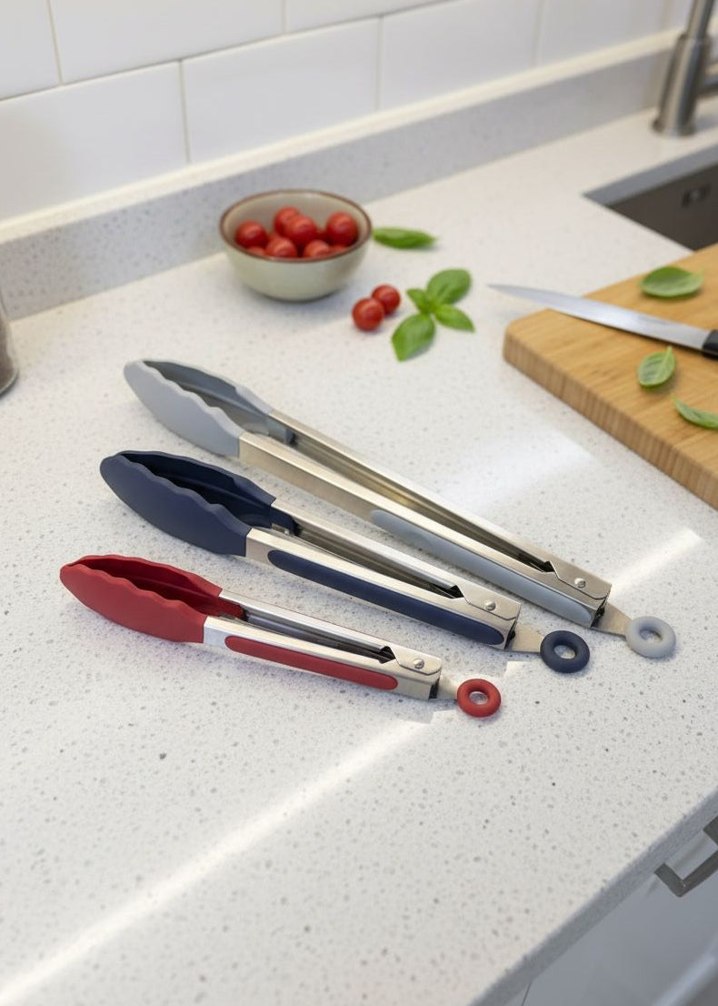 Danny Home 3-Piece Kitchen Tongs Set
