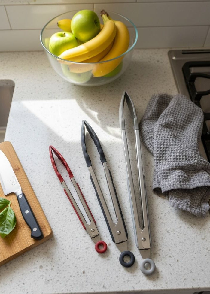 Danny Home 3-Piece Kitchen Tongs Set