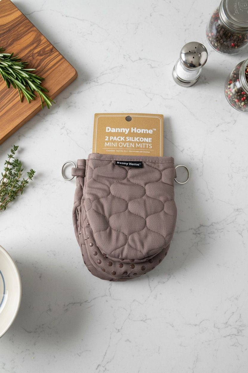 Danny Home 2-Pack Silicone Mini Oven Mitts