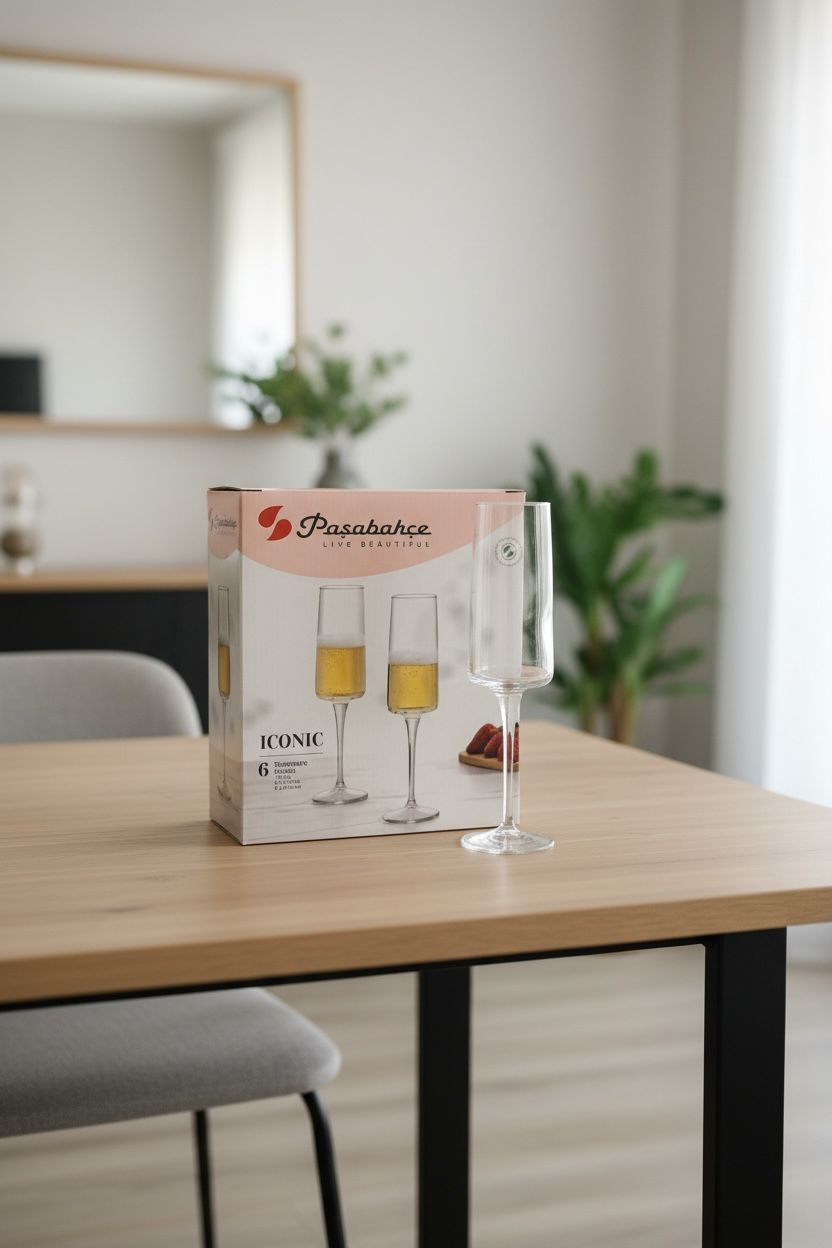 Paşabahçe Iconic Stemware Champagne Glass Set